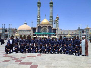 سربازان وظیفه ندامتگاه تهران بزرگ به اردوی زیارتی قم اعزام شدند