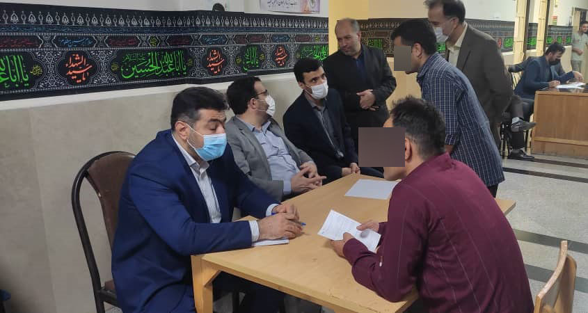 بازدید مسئولین قضایی از زندان شهرستان ابهر 
