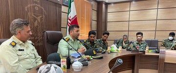 نشست مشترک فرماندهی یگان حفاظت زندان های استان با نیروهای یگان ویژه وانتظامی 