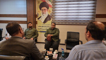 دیدار مدیرکل زندانهای خوزستان با رییس کانون بسیج مداحان استان