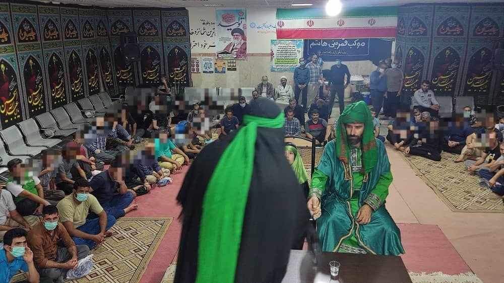 برگزاری مراسم تعزیه خوانی در اردوگاه حرفه آموزی و کاردرمانی استان اصفهان