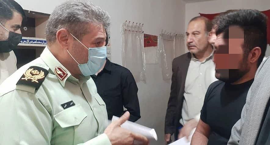 بازدید فرمانده ناحیه انتظامی استان لرستان از اردوگاه حرفه آموزی و کار درمانی خرم آباد