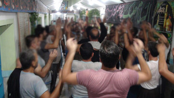 مراسم عزاداری سیزدهم ماه محرم در زندان مرکزی گرگان