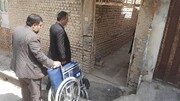 اهداء یک دستگاه ولیچر به پدر معلول مددجوی گلستانی