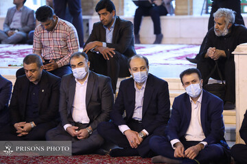 حضور مدیران ستادی و استانی سازمان زندان‌ها بر مزار شهید لاجوردی