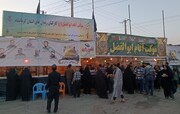 کارکنان زندان‌های کرمانشاه با برپایی موکب "آقام ابوالفضل(ع)" میزبان زائرین کربلا شدند