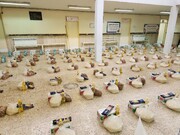 توزیع بسته‌های غذایی در بین خانواده زندانیان خدابنده