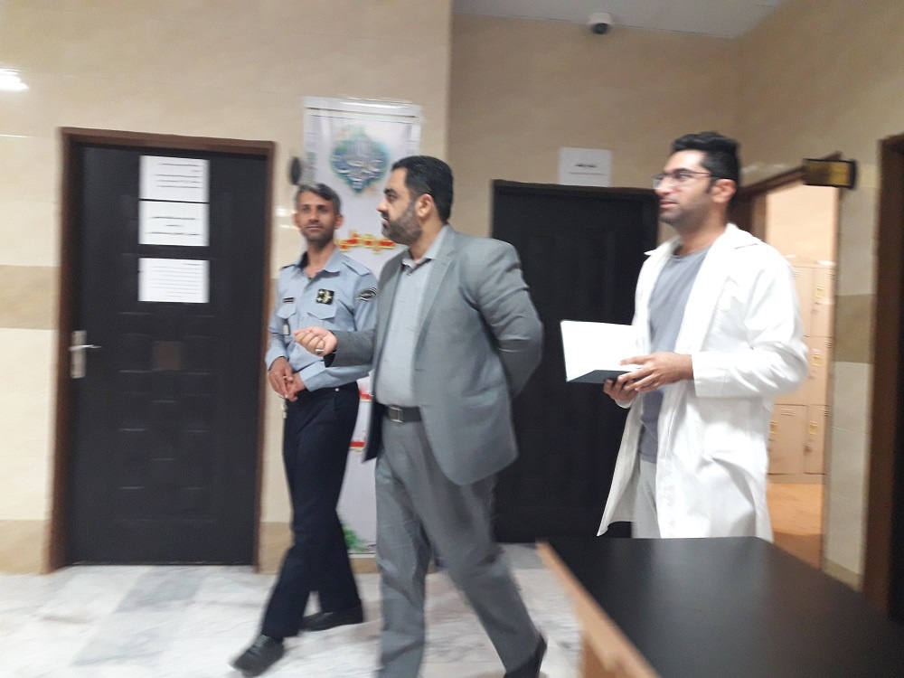 بازدید شبانه وسرزده معاون توسعه مدیریت ومنابع اداره کل از زندان مرکزی بوشهر