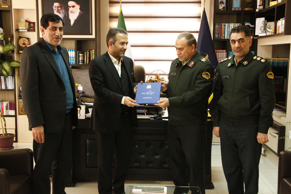 دیدار فرماندهی نیروی انتظامی کردستان با محمدی، مدیرکل زندان‌های کردستان