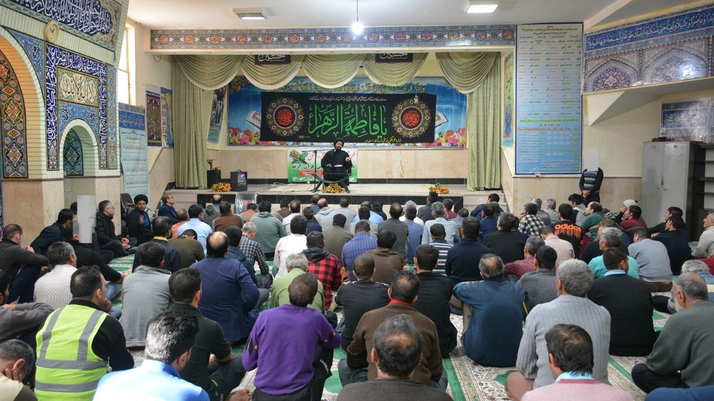 مراسم عزاداری ایام فاطمیه ویژه پرسنل وظیفه اردوگاه حرفه‌آموزی و کاردرمانی استان اصفهان