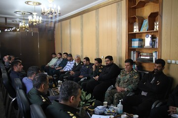 دیدار فرمانده‌هان یگان حفاظت زندان‌ها و نیروی انتظامی بوشهر در زندان مرکزی