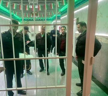 بازدید مسئولین یگان حفاظت سازمان زندانهای کشور از زندانهای آذربایجان شرقی
