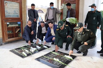تجدید میثاق اعضای شورای قضایی و کارکنان زندان‌های استان بوشهر با شهدای انقلاب اسلامی