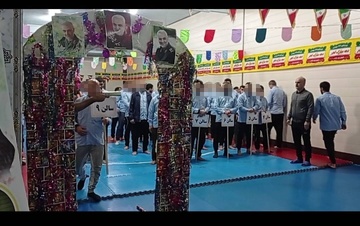 آیین افتتاحیه مسابقات ورزشی زندان مرکزی رشت