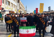 حضور پرشور کارکنان و پرسنل یگان حفاظت زندان‌های قم در راهپیمایی 22 بهمن