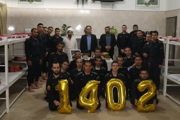 شرکت مسئولین زندان ساوه در جشن نوروزی زندانیان و سربازان