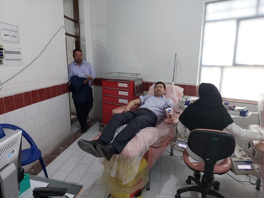 اهدای خون کارکنان زندان دشتستان به مناسبت سال نو