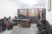 نشست رئیس زندان خورموج با رئیس فنی‌وحرفه‌ای شهرستان دشتی