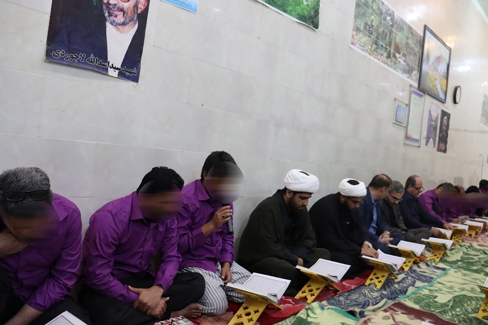 محفل انس با قرآن در شب قدر اردوگاه حرفه آموزی وکاردرمانی استان بوشهر 