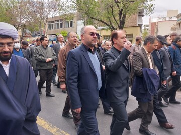 حضور گسترده کارکنان زندان‌های آذربایجان شرقی در راهپیمایی روز جهانی قدس