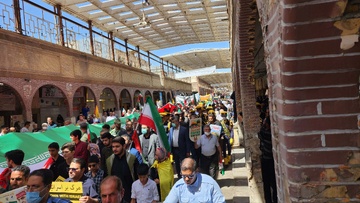 همگام با مردم خوزستان در حمایت از قدس شریف