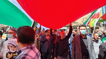 همگام با مردم خوزستان در حمایت از قدس شریف