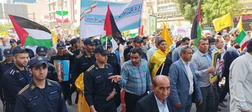 شرکت کارکنان زندان های استان بوشهر در راهپیمایی روز جهانی قدس
