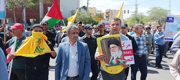 شرکت کارکنان زندان های استان بوشهر در راهپیمایی روز جهانی قدس