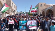 حماسه حضور کارکنان و سربازان وظیفه زندان های استان یزد در راهپیمایی روز قدس
