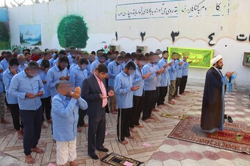 نماز عید سعید فطر درزندان دشتی برگزار شد 