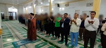 اقامه نماز عید سعید فطر در مراکز اصلاحی وتربیتی استان گلستان