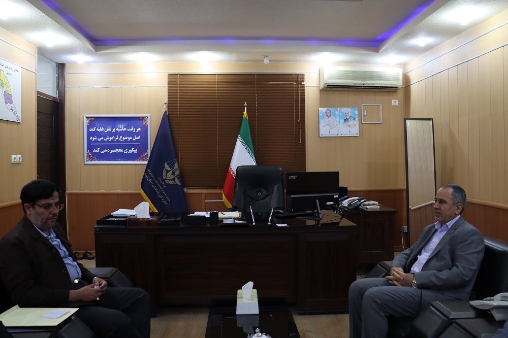 نشست مدیرکل زندان های استان بوشهر با رئیس سازمان بسیج حقوق دانان کشور
