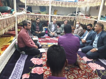 دیدار چهره به چهره مدیرکل زندان های استان با زندانیان اردوگاه حرفه آموزی