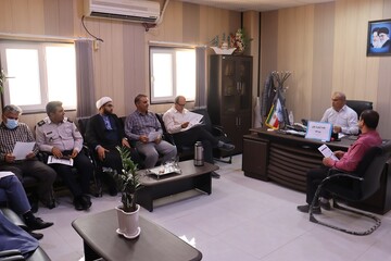 جلسه تبیین اولویت‌های پنج‌گانه در اردوگاه حرفه‌آموزی و کاردرمانی استان بوشهر