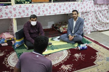 دیدار قاضی ناظر بر زندان با مددجویان زندان مرکزی بوشهر