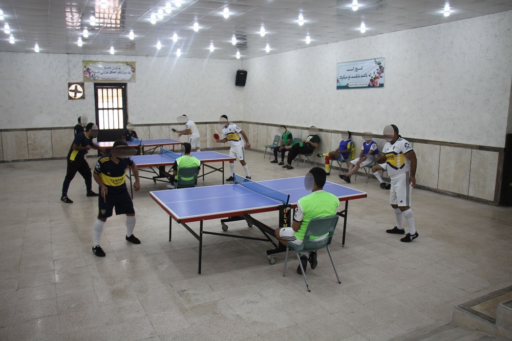 برگزاری مسابقات تنیس روی میز مددجویان زندان مرکزی بوشهر 