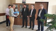 مربیان ورزش زورخانه‌ای زندان مرکزی قزوین در دفتر دادستان مرکز استان تجلیل شدند