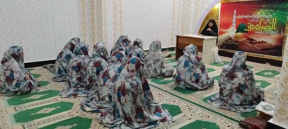 برگزاری شهادت صادق آل عبا در اندرزگاه زنان یاسوج