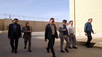 بازدید مدیران ستادی سازمان زندان‌ها از مراکز اصلاحی‌ و تربیتی از زندان اردکان
