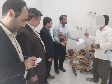کارشناسان اشتغال از اردوگاه حرفه‌آموزی و کاردرمانی استان بوشهر بازدید کردند