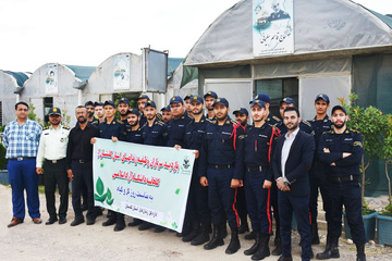 بازدید فرهنگی، آموزشی سربازان یگان حفاظت زندان‌های گلستان از مجتمع پرورش گل و گیاه  دانشگاه آزاد اسلامی گرگان