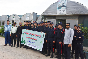بازدید فرهنگی، آموزشی سربازان یگان حفاظت زندان‌های گلستان از مجتمع پرورش گل و گیاه  دانشگاه آزاد اسلامی گرگان