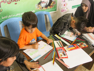 مسابقه نقاشی ویژه فرزندان زندانیان اردبیل برگزار شد