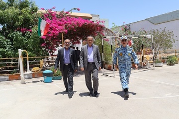 بازدید رئیس سازمان قضایی نیروهای مسلح و فرمانده پایگاه ششم شکاری از زندان نظام بوشهر