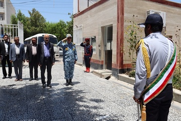 بازدید رئیس سازمان قضایی نیروهای مسلح وفرمانده پایگاه ششم شکاری وارشد نظانی آجا دراستان از زندان نظام بوشهر
