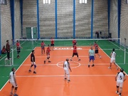 کارکنان زندان میاندوآب بر بام قهرمانی والیبال شهر
