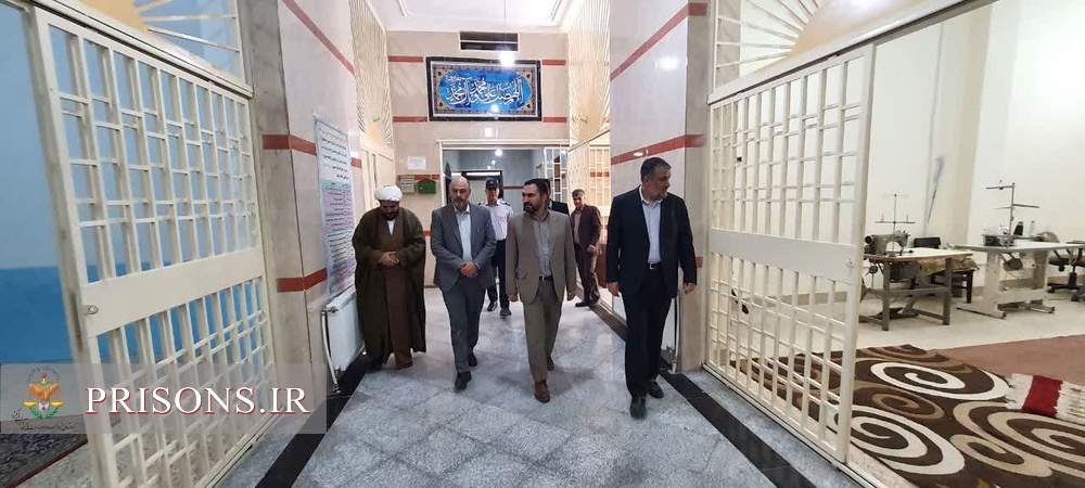 بازدید میدانی و افتتاح کارگاه فرش بافی زندان سنقر