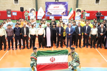 دومین المپیاد ورزشی کارکنان وظیفه زندان‌های خراسان رضوی در زندان مرکزی مشهد
