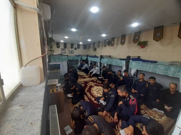 برگزاری مراسم عزاداری کارکنان زندان گرمسار در ایام محرم
