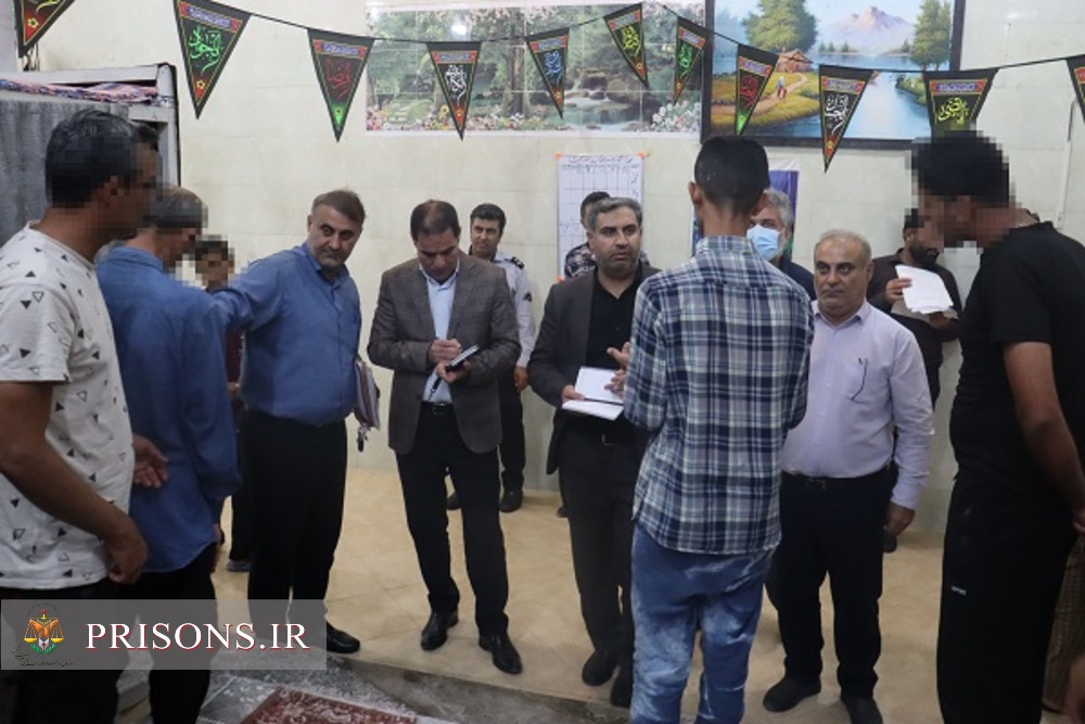 بازدید رؤسای حفاظت‌واطلاعات و بازرسی اداره‌کل زندان‌های بوشهر از اردوگاه حرفه‌آموزی استان